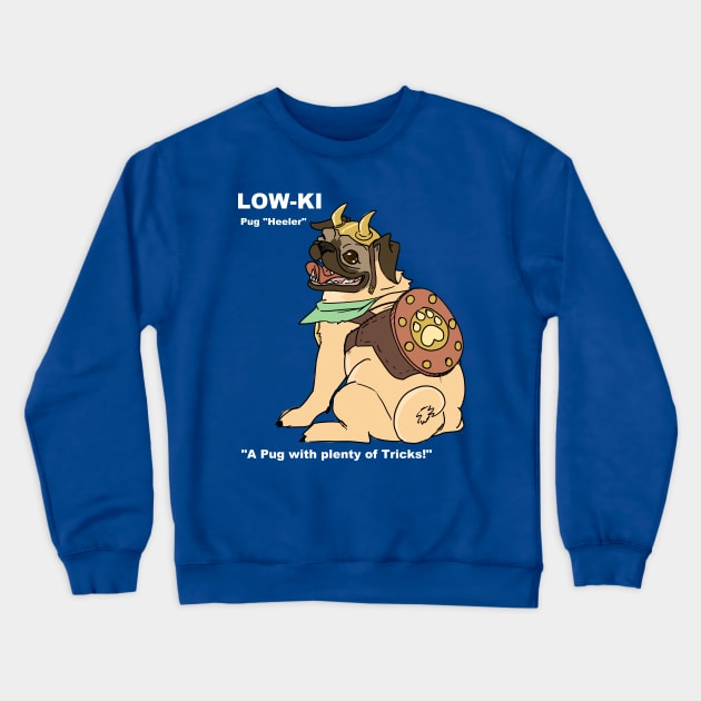 Pug Cleric Crewneck Sweatshirt by DivineandConquer
